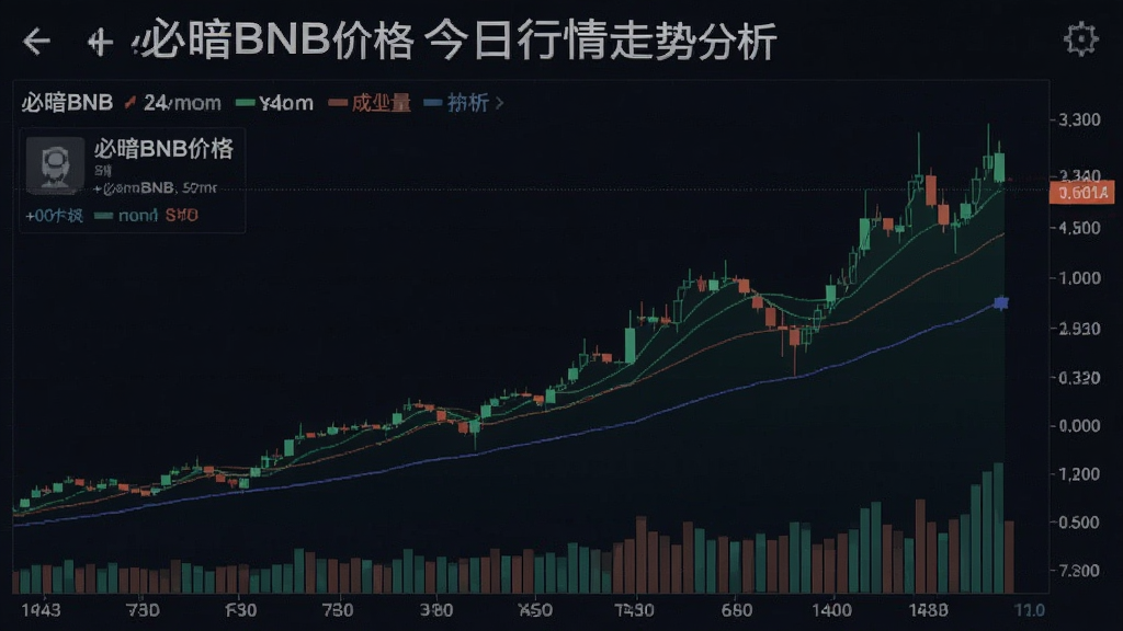 必暗BNB价格今日行情走势分析图 包含必暗BNB价格变化与成交量