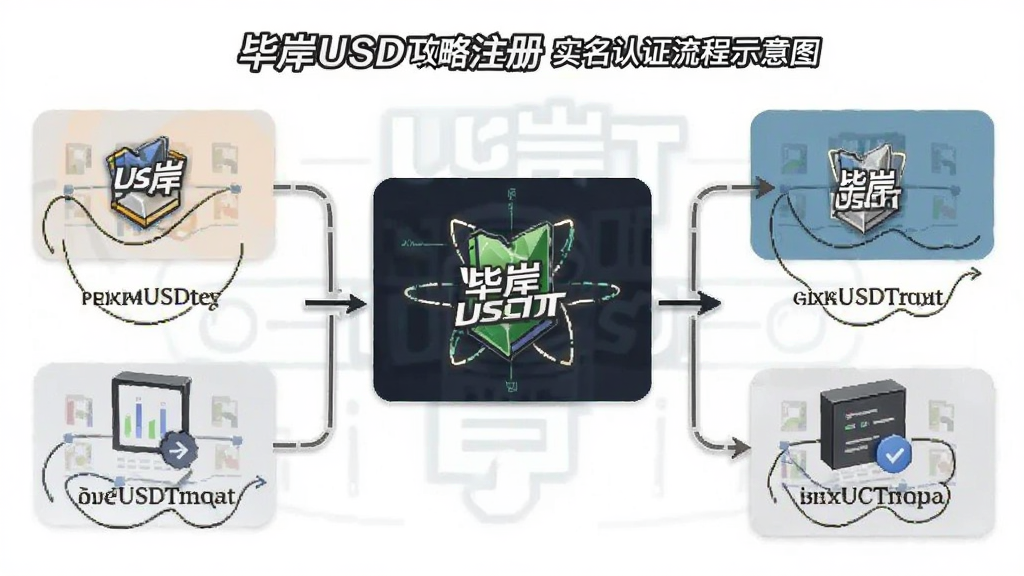 毕岸USDT攻略注册实名认证流程示意图