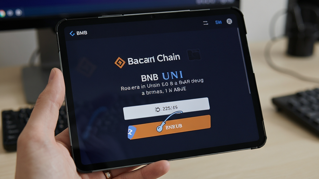 BNB UNI 币安链钱包兑换操作界面