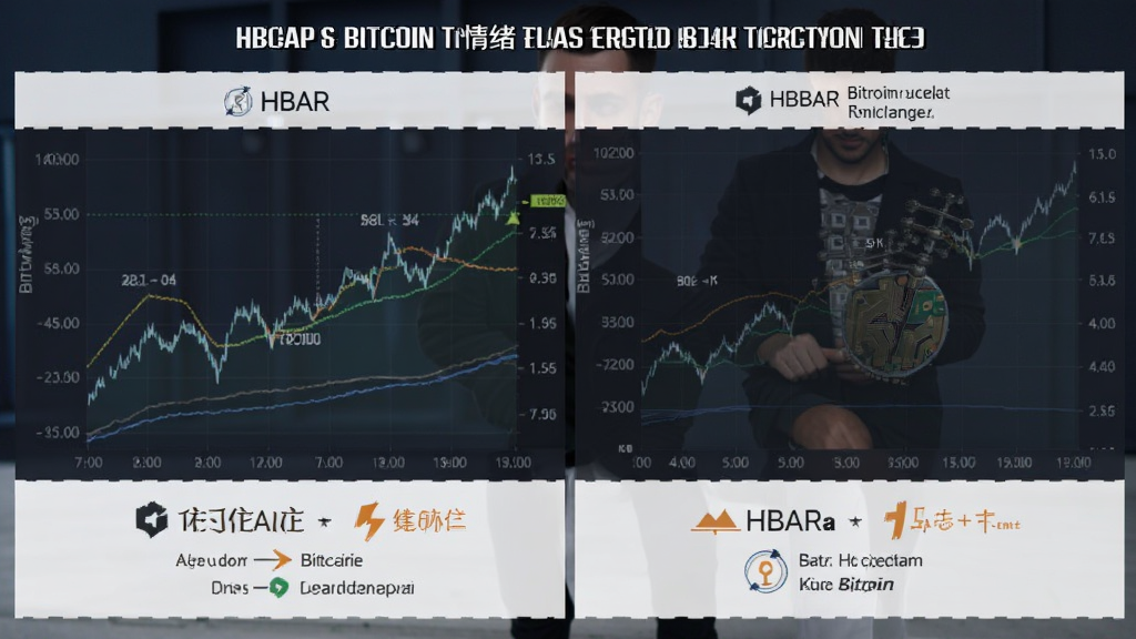 HBAR和比特币市场情绪与资金流向分析图