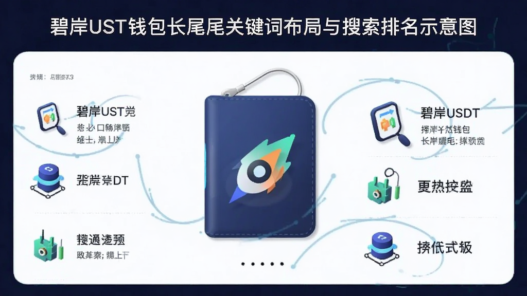 碧岸USDT钱包长尾关键词布局与搜索排名示意图