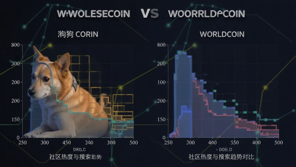 狗狗币vsWorldcoin 社区热度与搜索趋势对比图