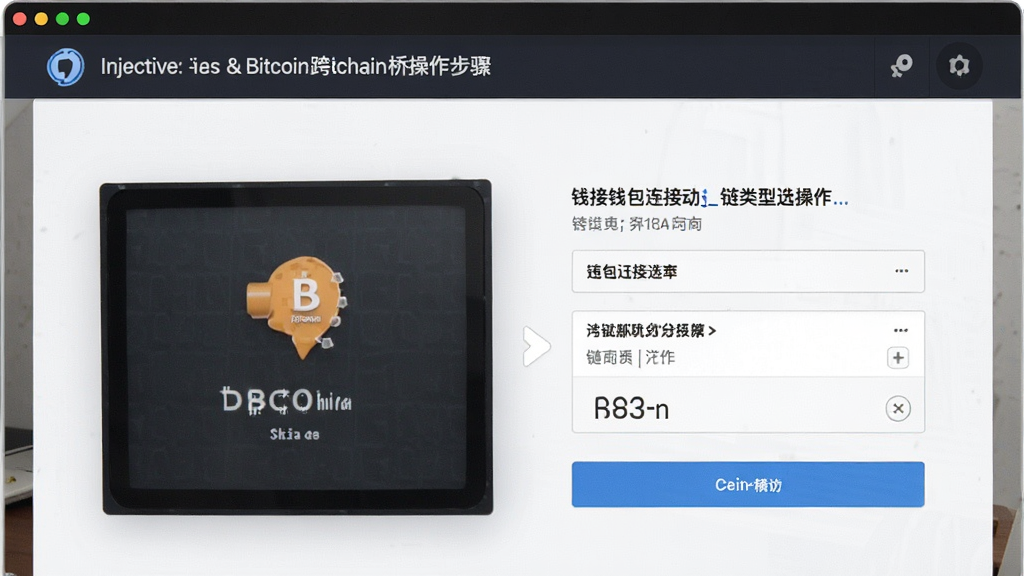 Injective和比特币跨链桥操作步骤截图 钱包连接与链类型选择界面
