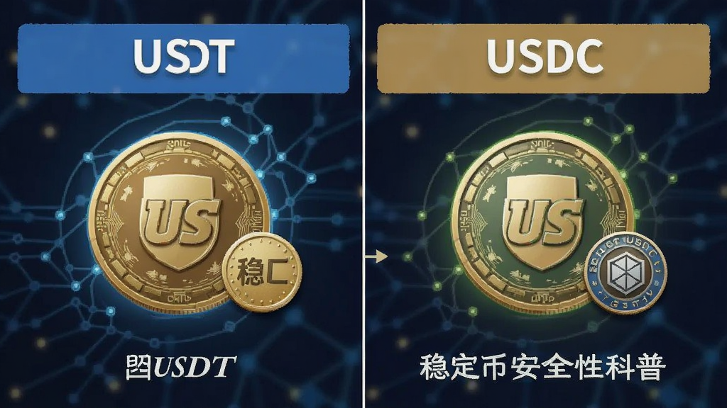 USDT区别 USDT和USDC对比 稳定币安全性科普配图