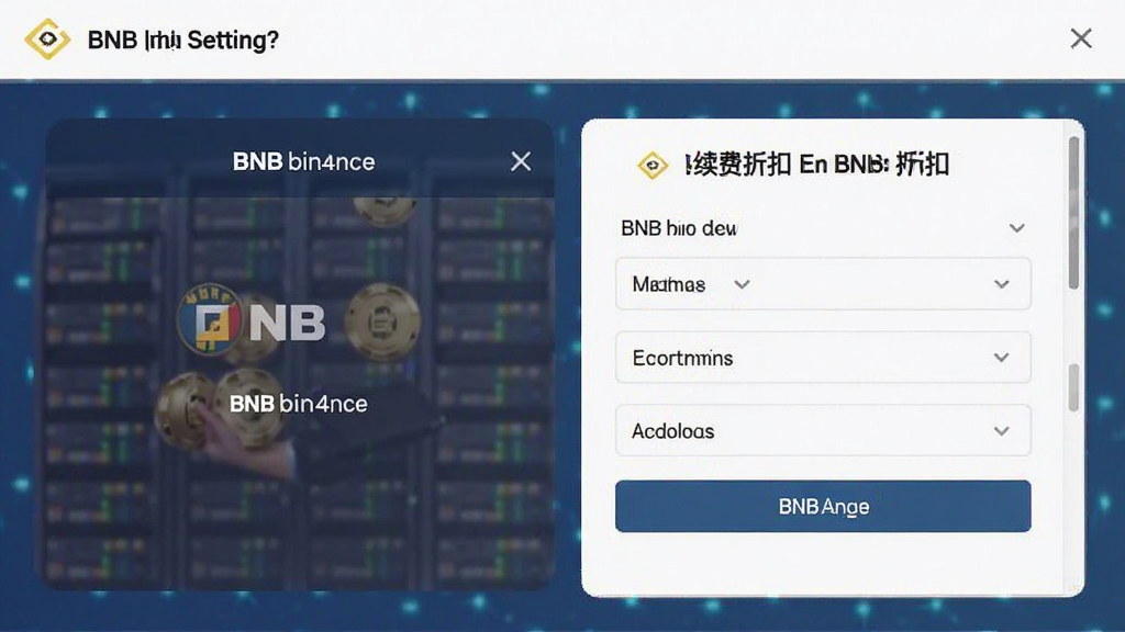 BNB bin4nce 手续费折扣与BNB抵扣设置界面