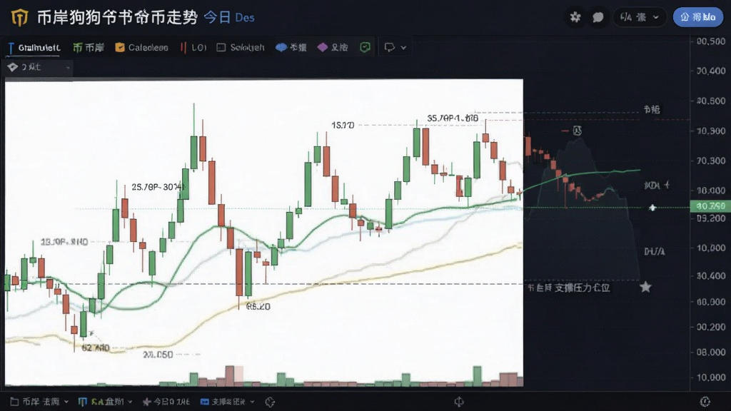 币岸狗狗币走势今日盘面K线支撑压力位配图