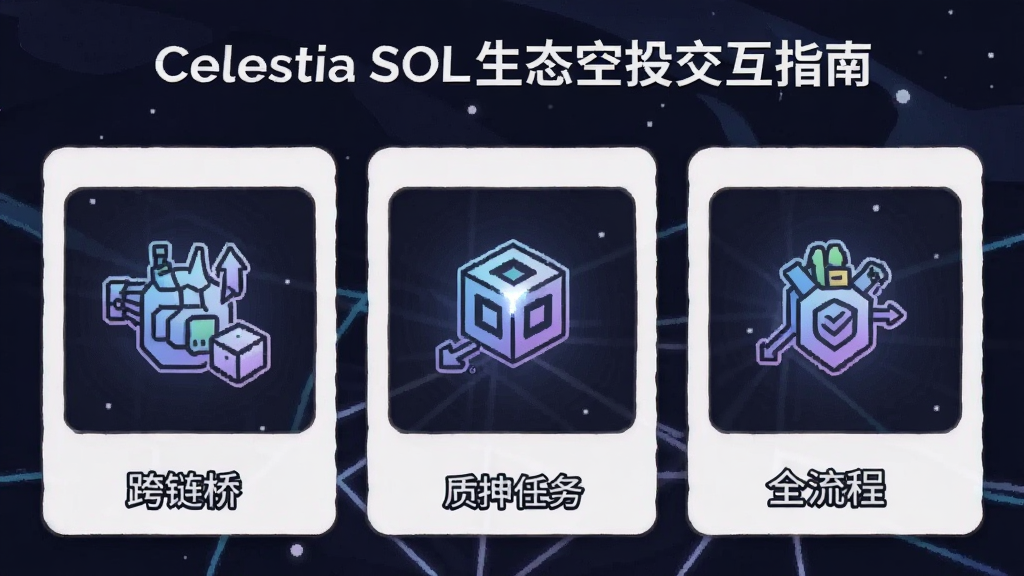 Celestia SOL生态空投交互指南 钱包准备 跨链桥 质押任务 全流程配图