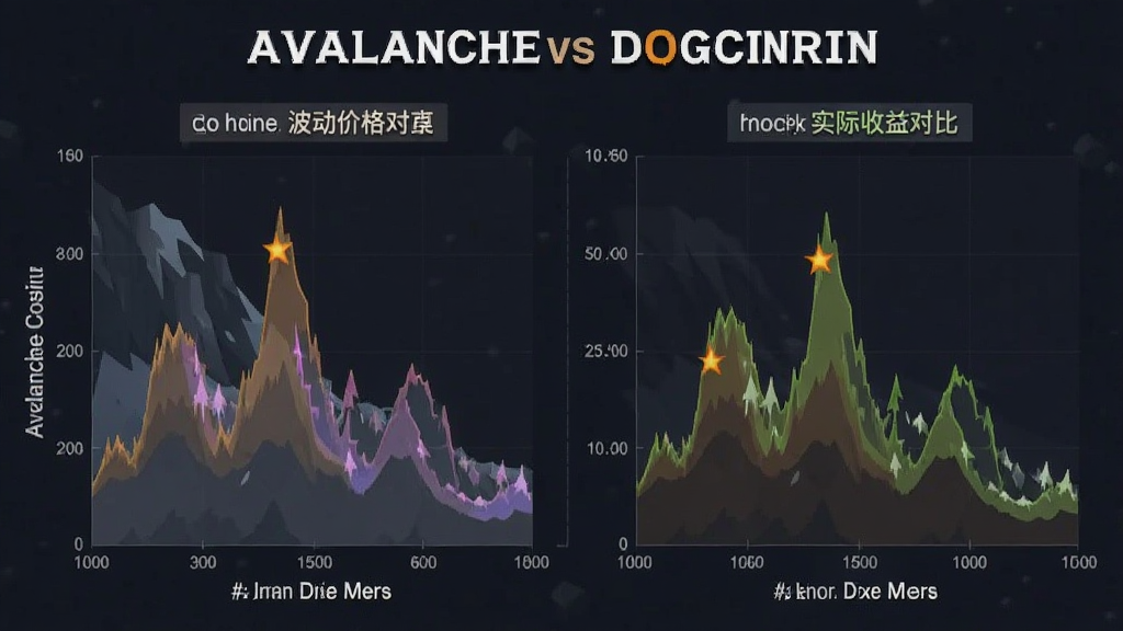 Avalanchevs狗狗币 价格波动 实际收益 对比图