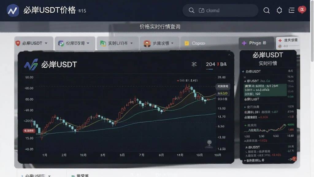 必岸USDT价格实时行情查询页面截图
