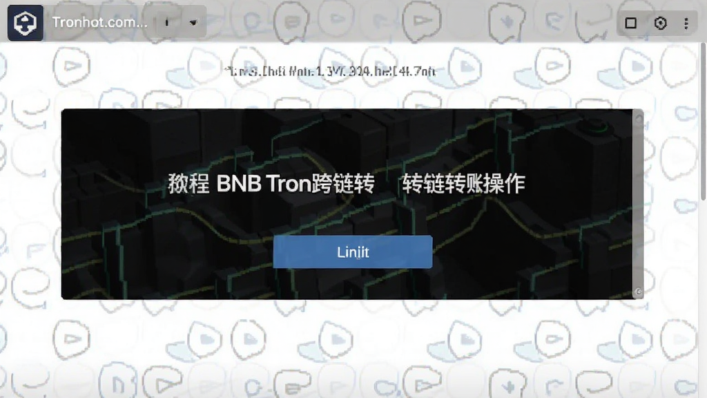 BNB Tron跨链转账操作界面截图教程
