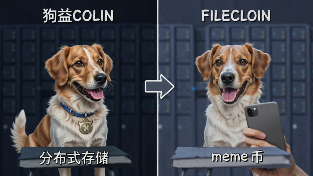 狗狗币和Filecoin项目定位对比 分布式存储与 meme 币 配图