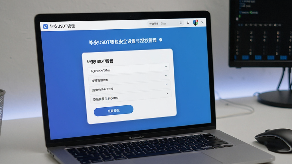 毕安USDT钱包安全设置与授权管理页面