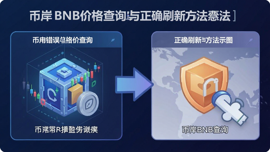 币岸BNB价格查询常见错误与正确刷新方法示意图