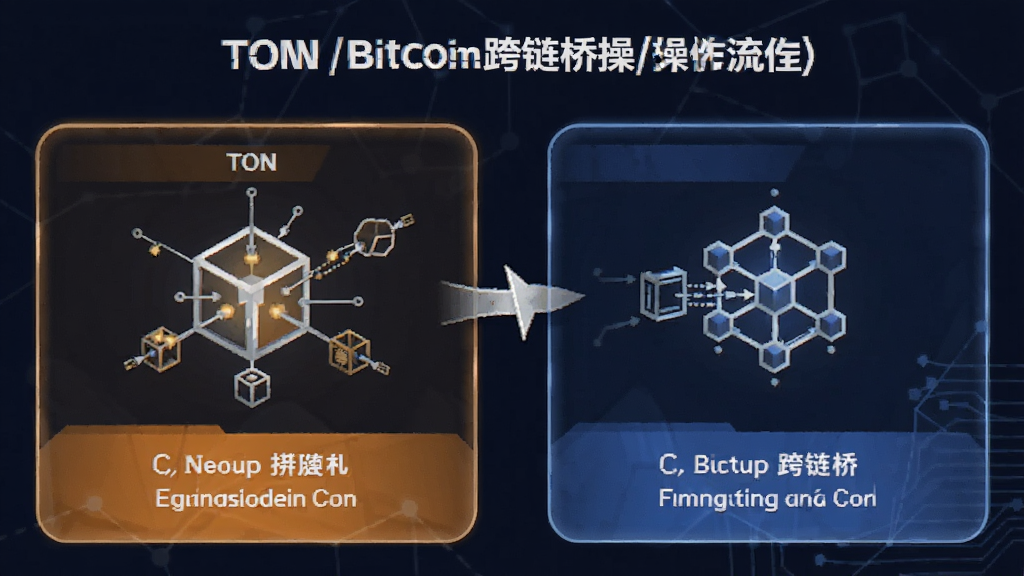 TON和比特币跨链桥操作流程 示意图