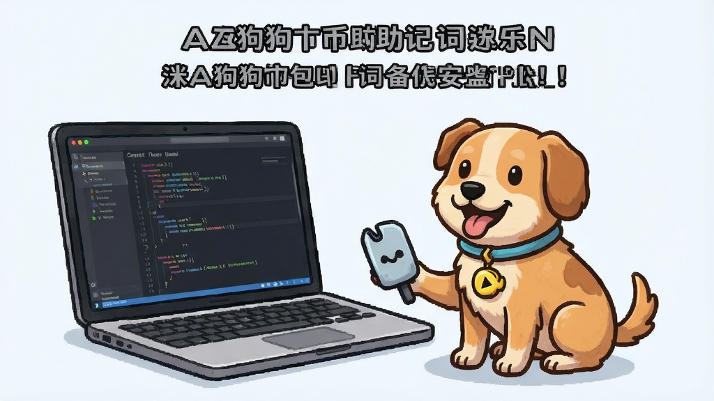 迷安狗狗币钱包助记词备份与安全密码设置示意