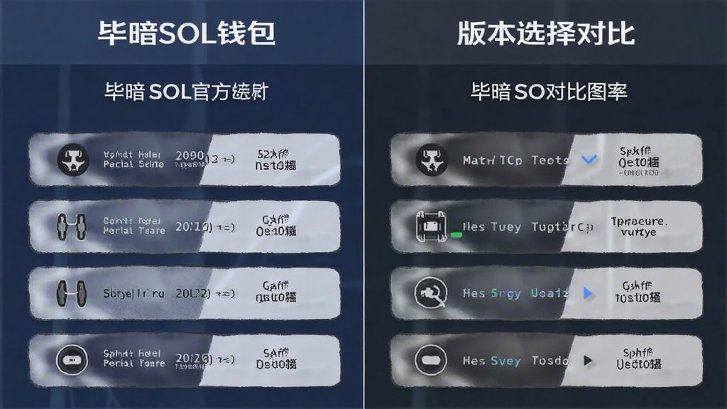 毕暗SOL钱包官方下载安装步骤与版本选择对比图