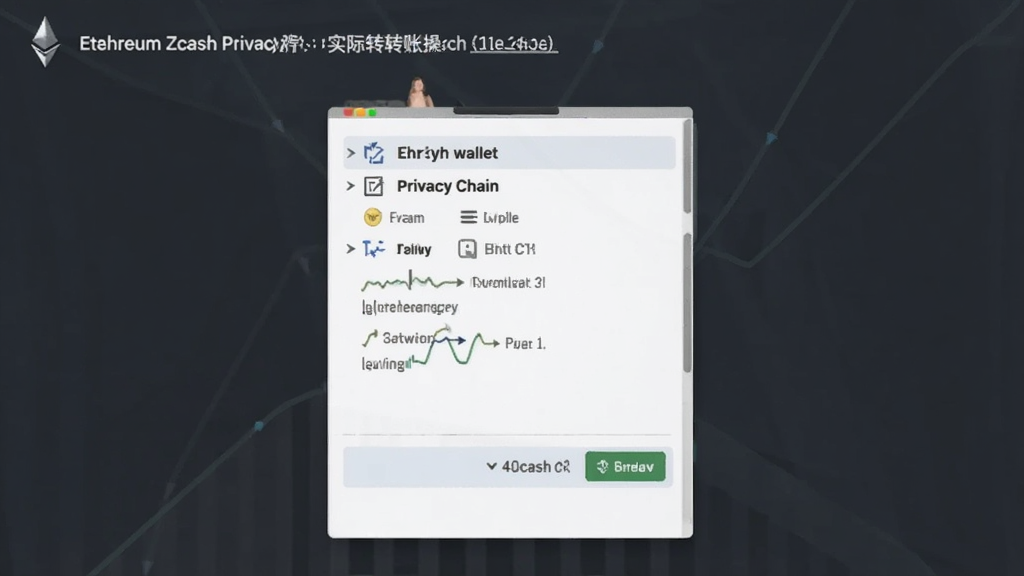 以太坊 Zcash 隐私跨链实际转账操作界面截图 展示钱包交互