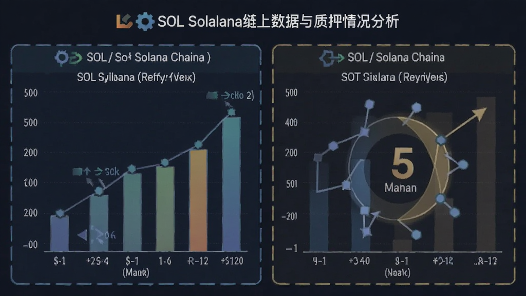 SOL和Solana链上数据与质押情况分析图