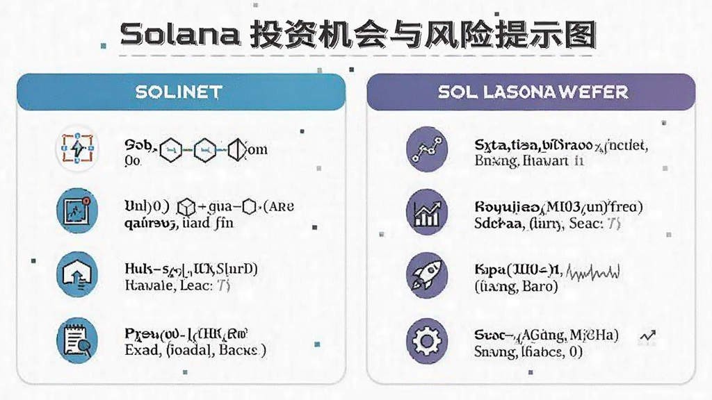 SOL和Solana投资机会与风险提示示意图