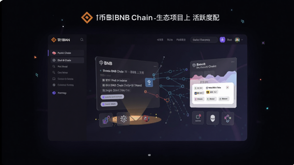 币安BNB Chain生态项目交互界面 币暗BNB链上活跃度配图