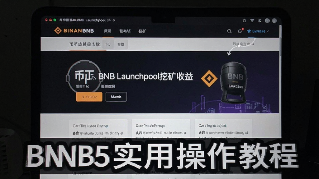 币安BNB Launchpool挖矿收益页面 币暗BNB实用操作教程配图