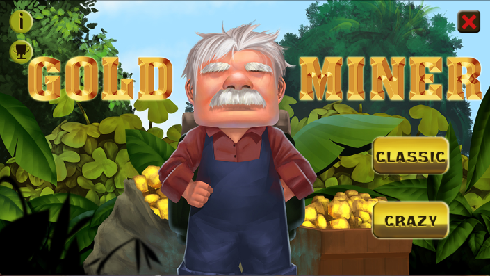 黄金矿工疯狂版最新版(Crazy Gold Miner)v1.1 安卓版