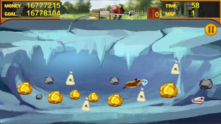 黄金矿工疯狂版最新版(Crazy Gold Miner)v1.1 安卓版