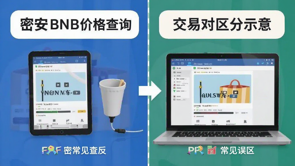 密安BNB价格查询常见误区与交易对区分示意