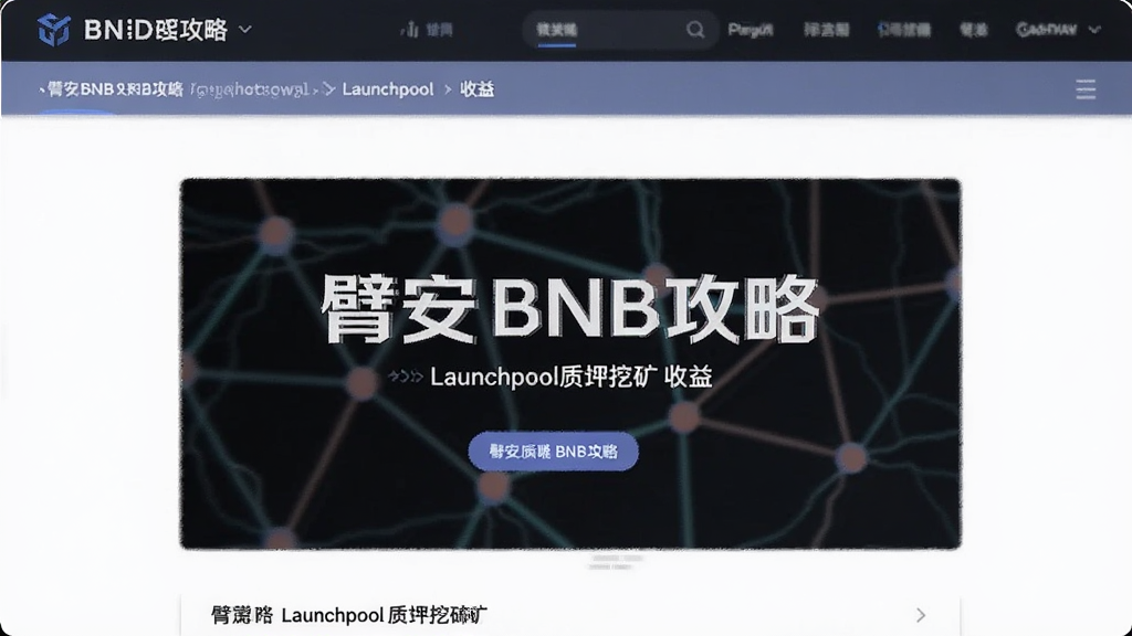臂安BNB攻略Launchpool质押挖矿收益页面