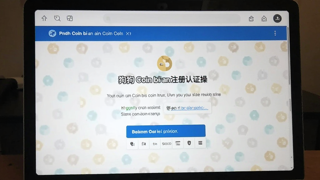 狗狗币bi an注册认证操作界面配图