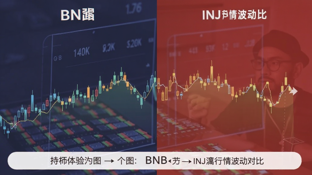 BNB和INJ行情波动对比 持币体验配图